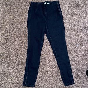 High rise ankle jeggings